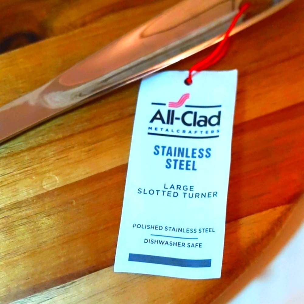 All-Clad - spatula 🔥NWT🔥 stainless steel large slotted Turner. NEVER USED! A+ - Picture 3 of 11